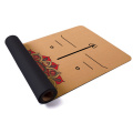 Yugland OEM Service Natural Rubber Back Eco Cork Yoga Mat pour l&#39;exercice Mat de yoga non glissé Eco Friendly